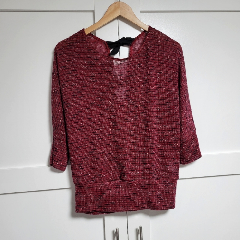 ✨️3 For $30✨️By & By Top With Tie Up Open Back (M)